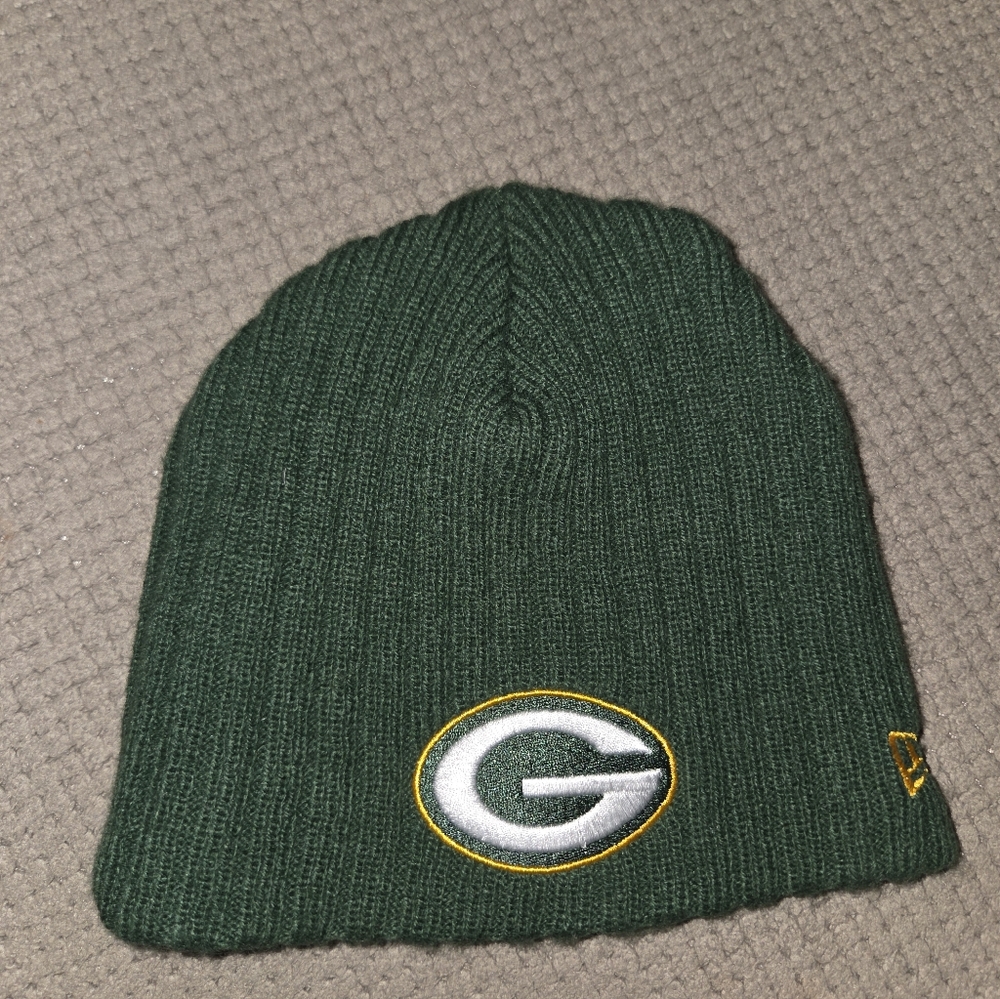 NFL Green Bay Packers mini Packers fan baby infant Green knit winter hat cap